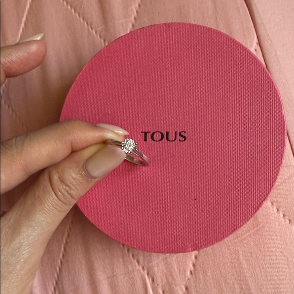 Tous white gold Ring with Sparkling diamond - Picture 2 of 4